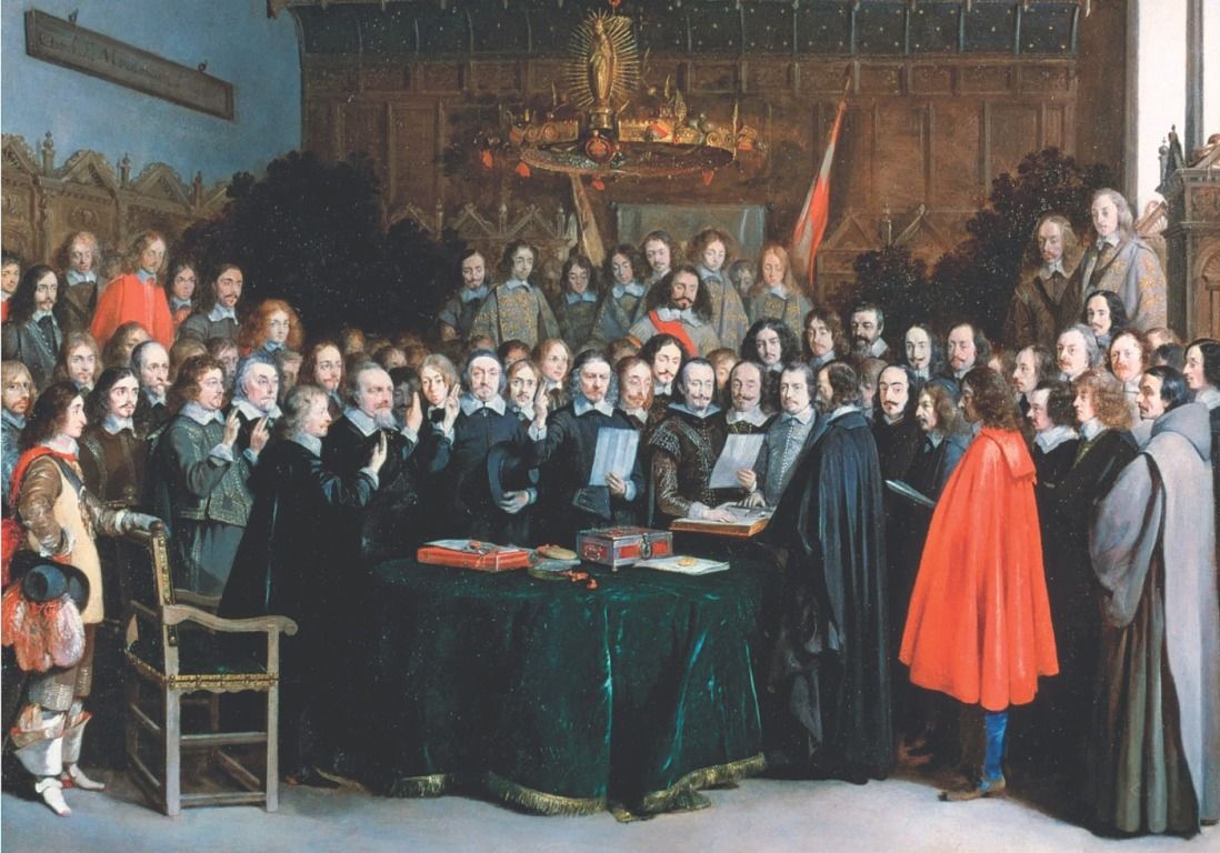 Gerard ter Borch: Ratifikacija vestfalskega miru