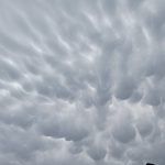 Oblaki nad Ljubljanskim barjem 19. 7. 2023 ob 15.24, tik po neurju | Foto: Tatjana Jamnik